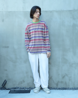 Star-Spangled Fair Isle Border Long Sleeve-T