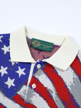 Stars and Stripes Knit Polo