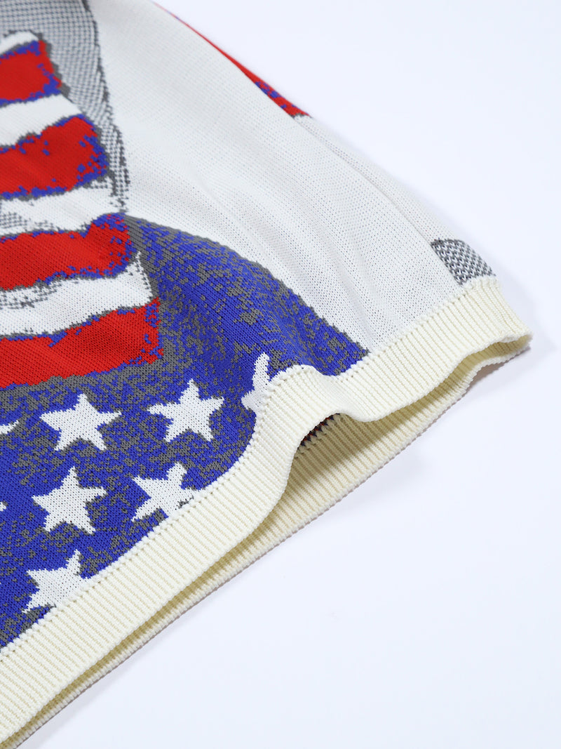 Stars and Stripes Knit Polo