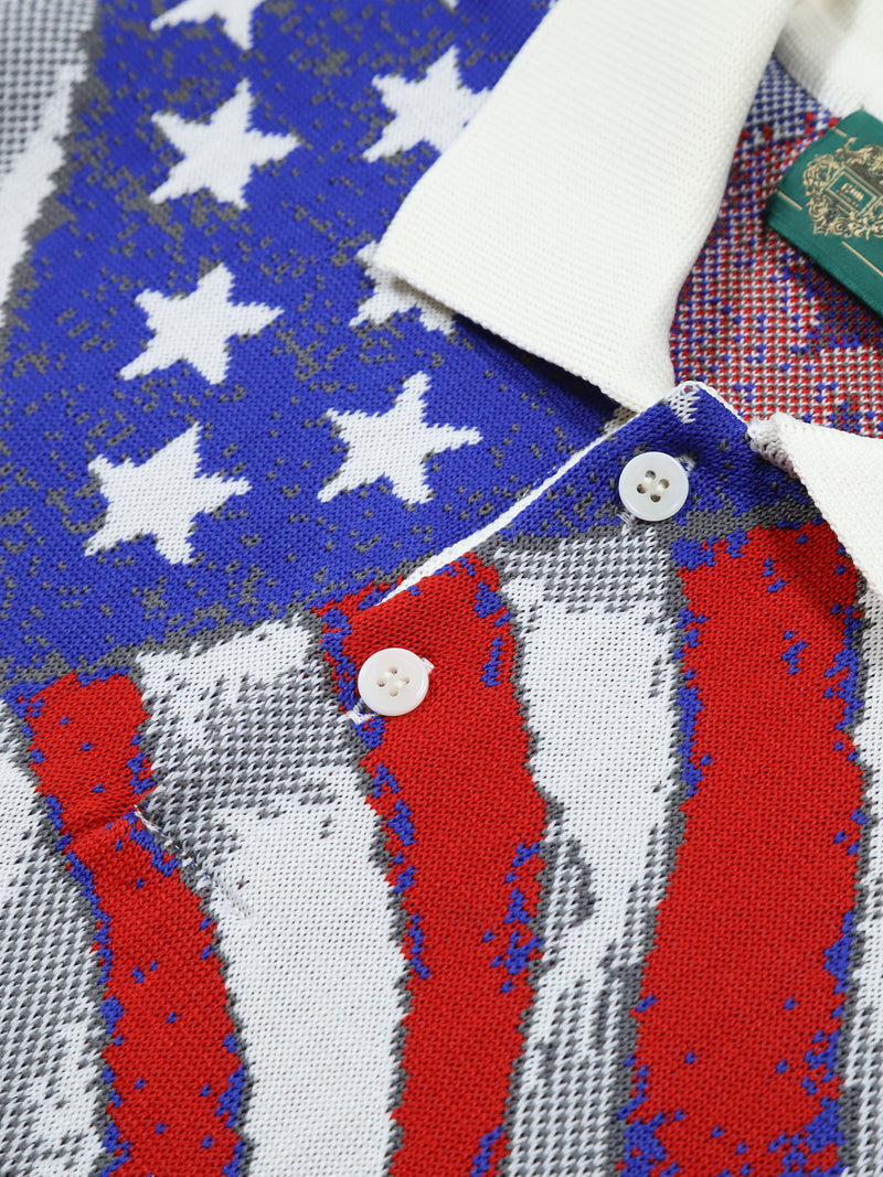 Stars and Stripes Knit Polo