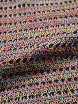 Tricolor Mesh Knit T