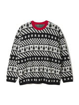 Clown Circus Border Long Sleeve Knit-T 