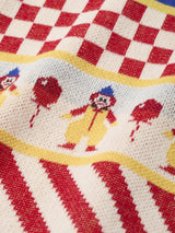 Clown Circus Border Half Sleeve Knit-T 