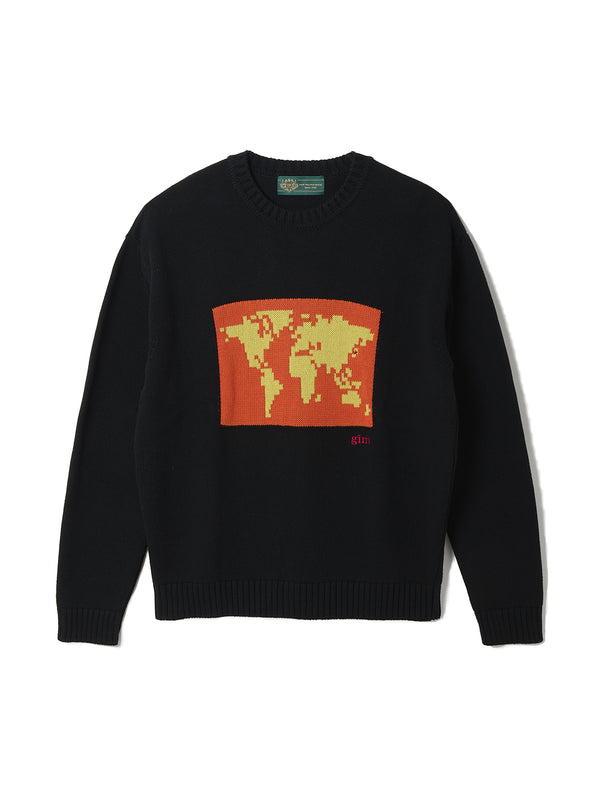 World Map Sweater