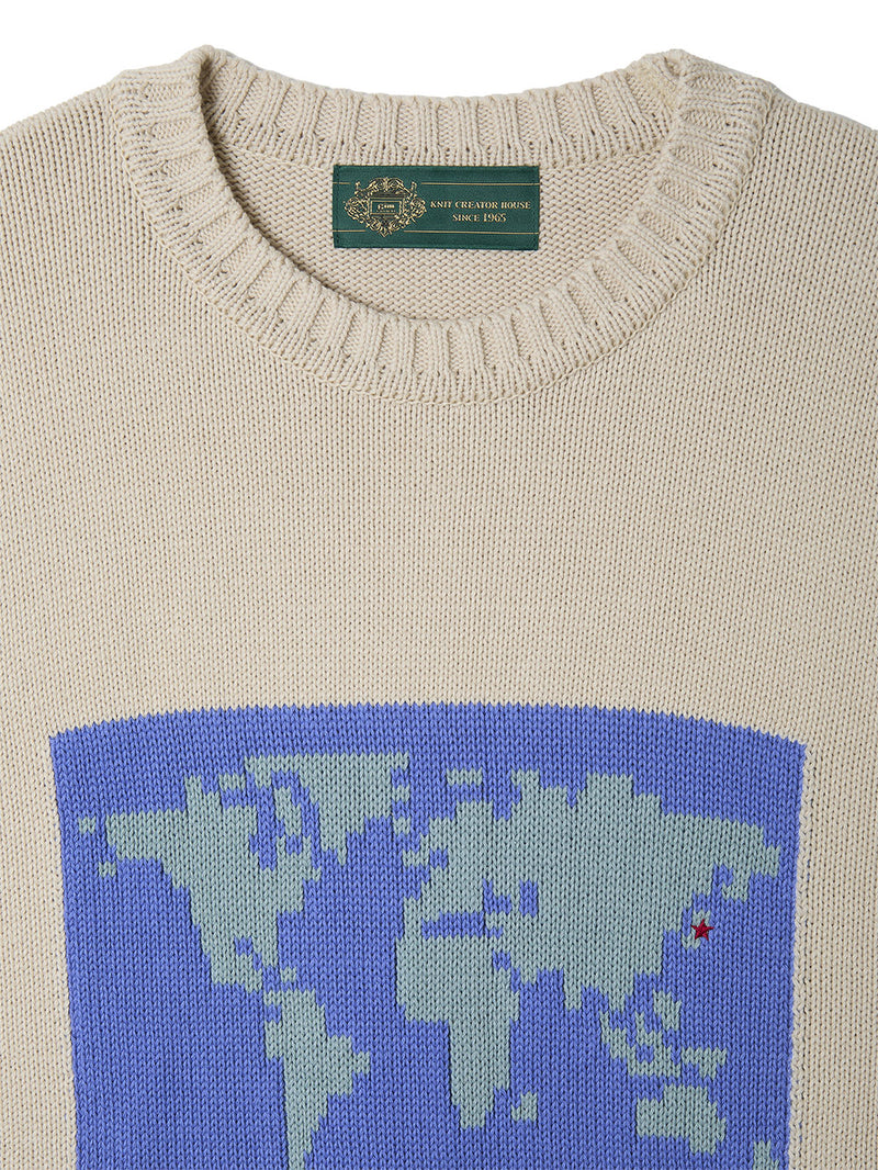 World Map Sweater