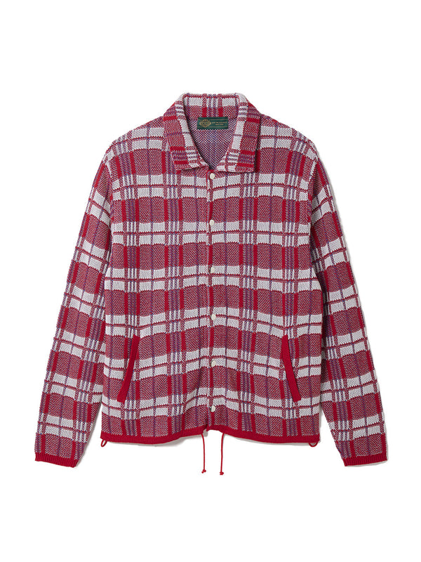 Laundry Check Bag Style Knit Blouson