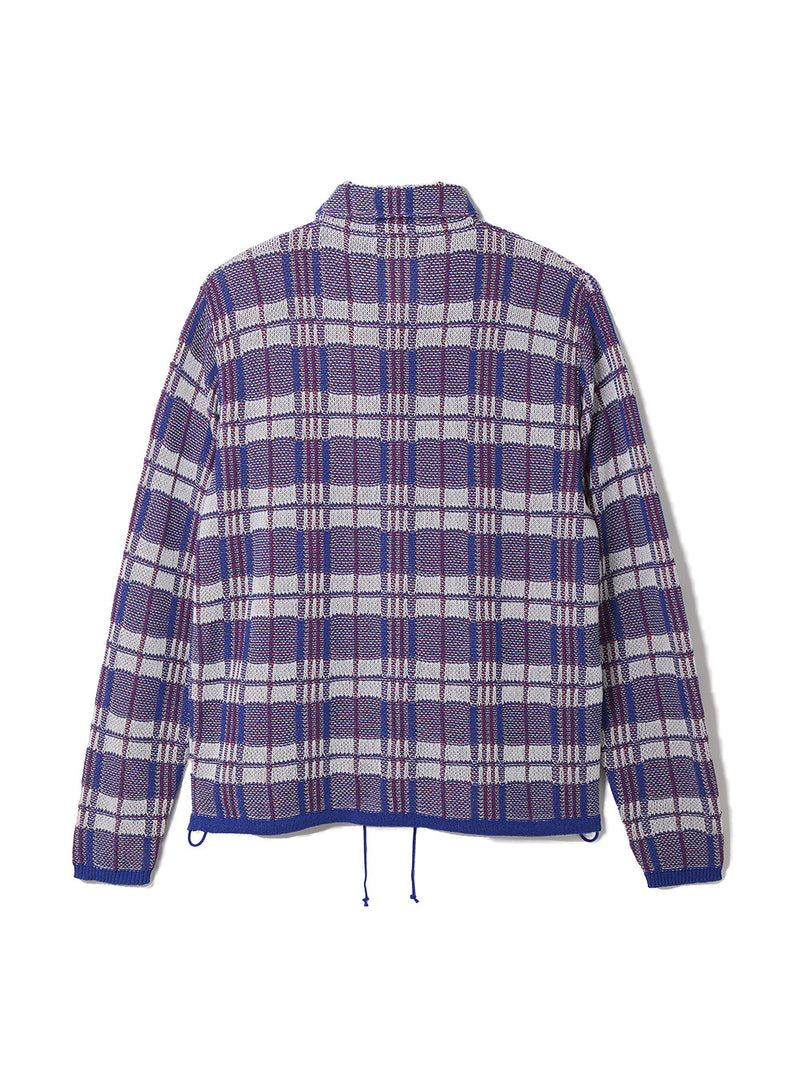 Laundry Check Bag Style Knit Blouson