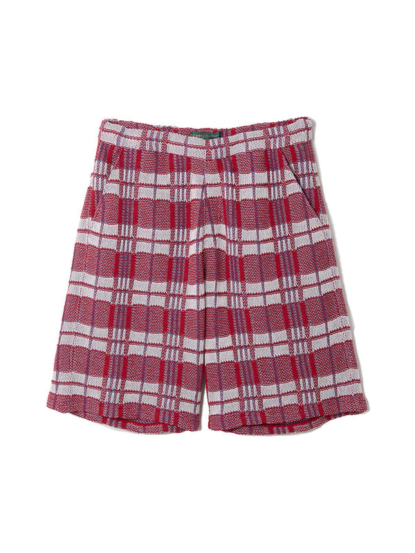 Laundry Check Bag Style Knit Shorts 