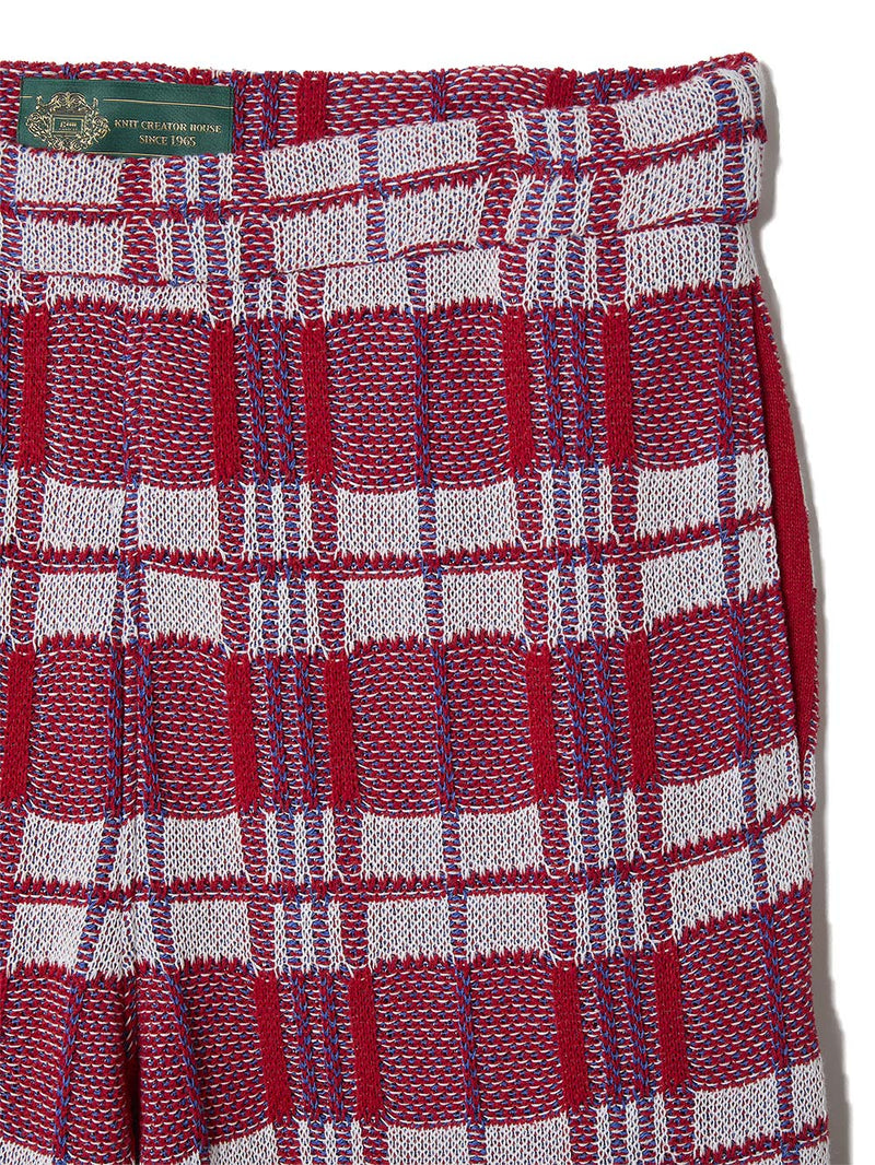 Laundry Check Bag Style Knit Pants