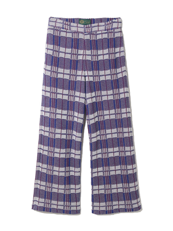 Laundry Check Bag Style Knit Pants