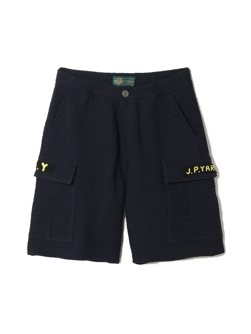 Basket Weave Cargo Knit Shorts 