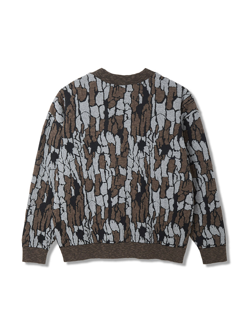 Trebark Camo Knit Cardigan