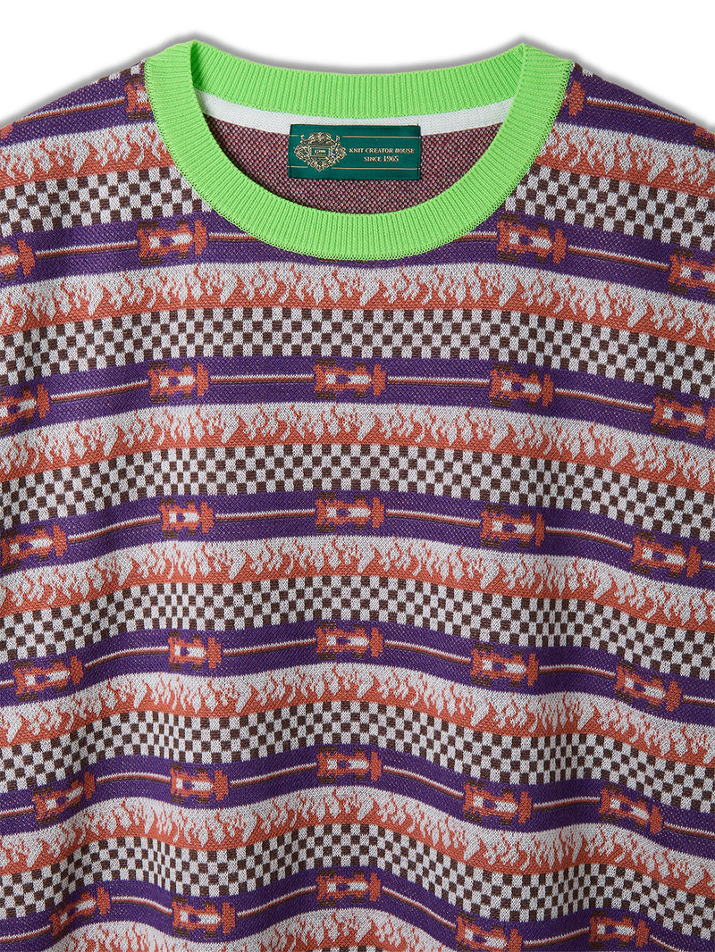 Circuit Border Knit T-shirts [Release August 22th]