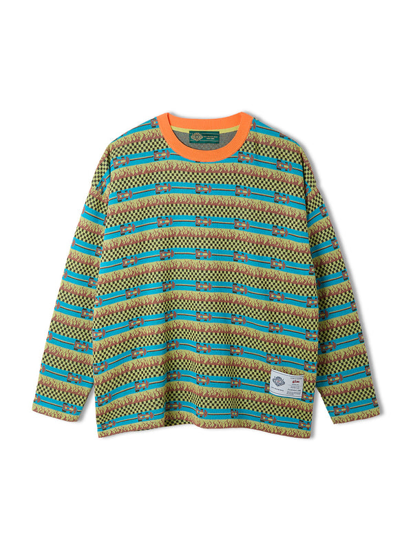 Circuit Border Knit T-shirts