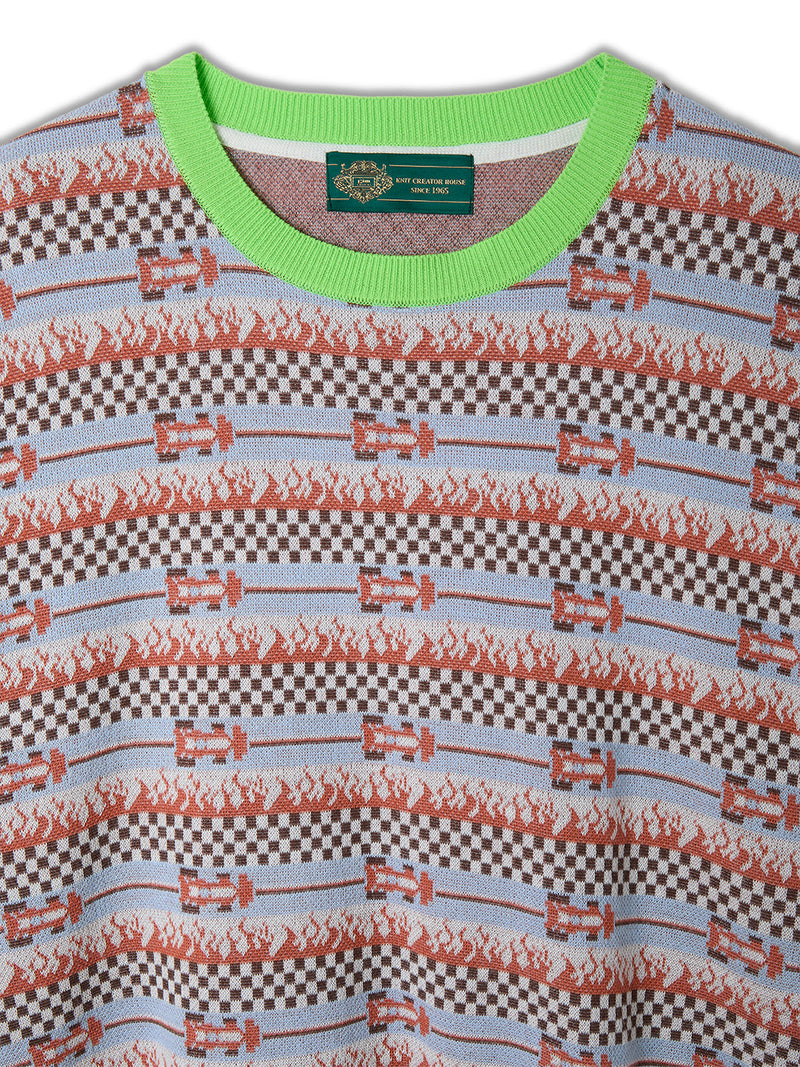 Circuit Border Knit T-shirts