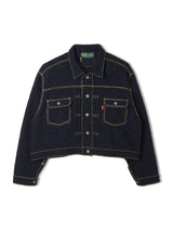 Hand Stitched Rigid Denim Knit Jacket