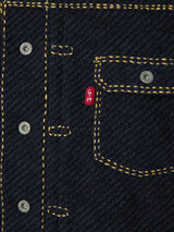Hand Stitched Rigid Denim Knit Jacket