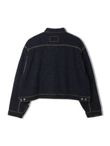 Hand Stitched Rigid Denim Knit Jacket