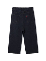 Rigid Denim Knit Pants