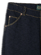 Hand Stitched Rigid Denim Knit Pants