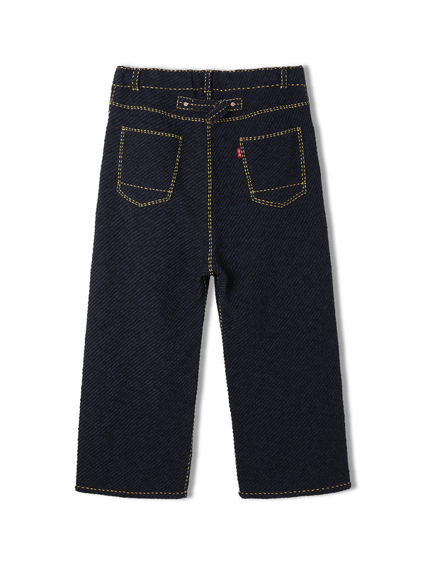 Hand Stitched Rigid Denim Knit Pants