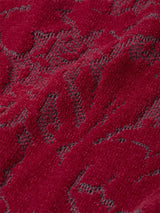 Velvet Curtain Knit Crew Neck Sweater