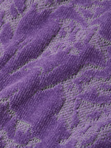 Velvet Curtain Knit Crew Neck Sweater
