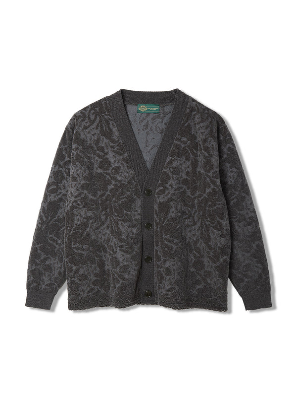 Velvet Curtain Knit Cardigan