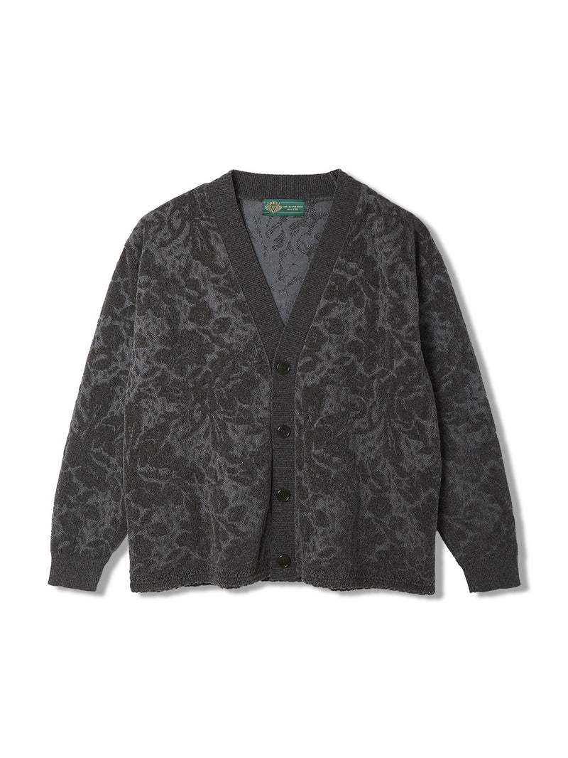 Velvet Curtain Knit Cardigan