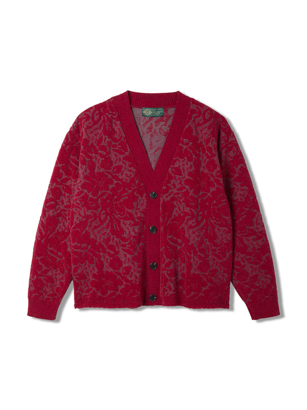 Velvet Curtain Knit Cardigan
