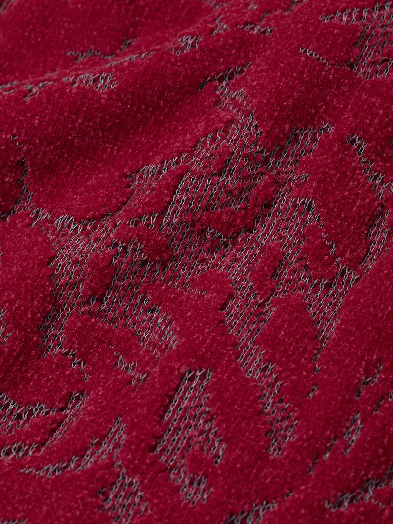 Velvet Curtain Knit Cardigan
