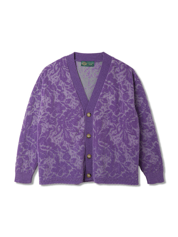 Velvet Curtain Knit Cardigan