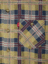 Knitted Check Coverall Jacket