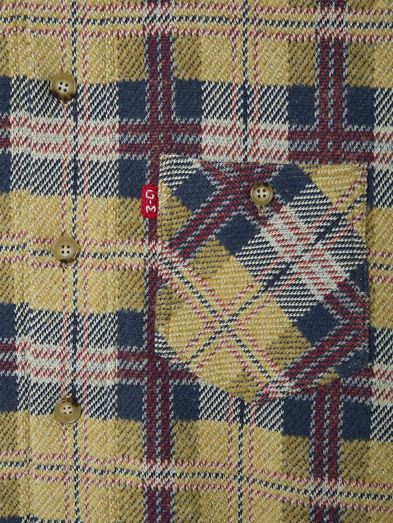 Knitted Check Coverall Jacket