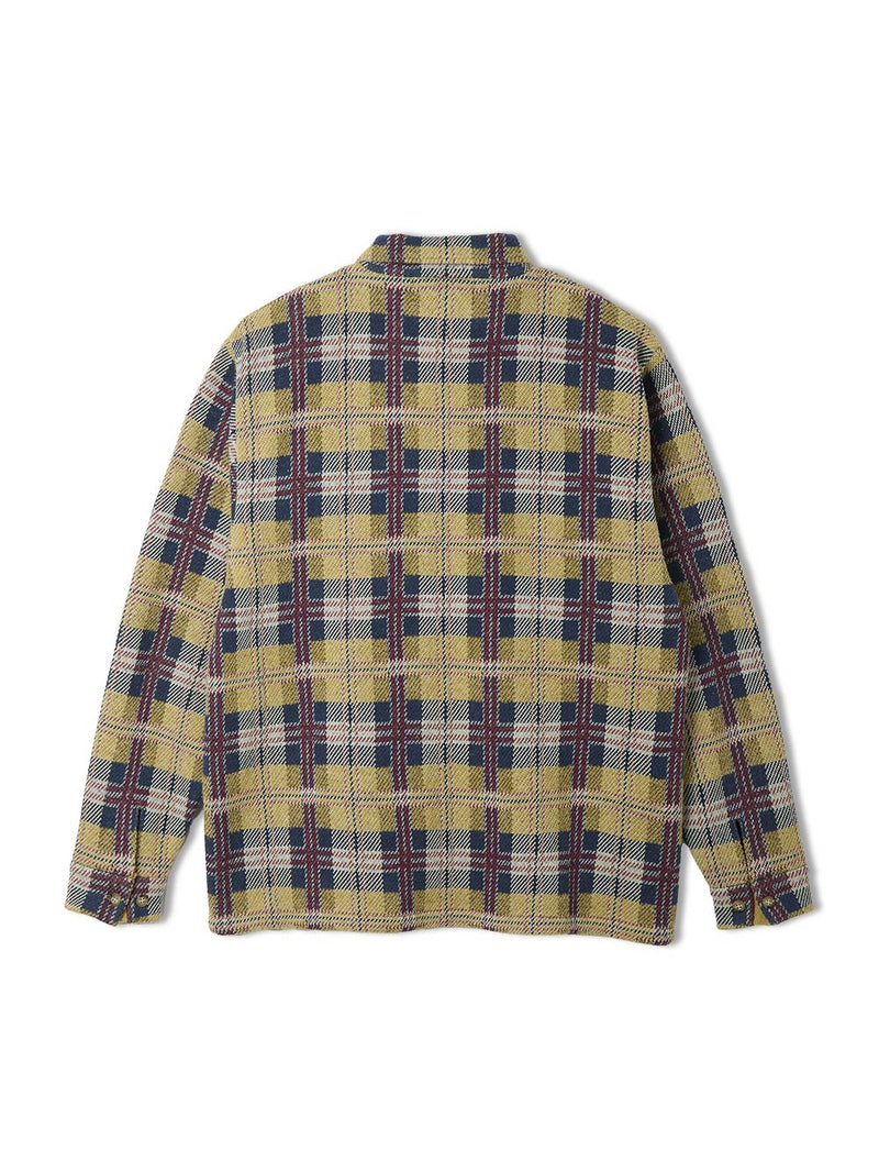 Knitted Check Coverall Jacket