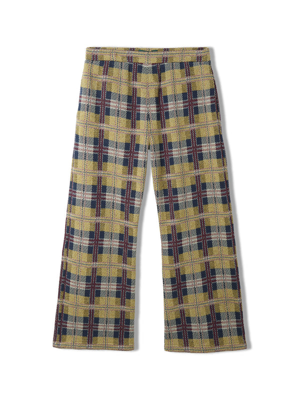 Knitted Check Pants