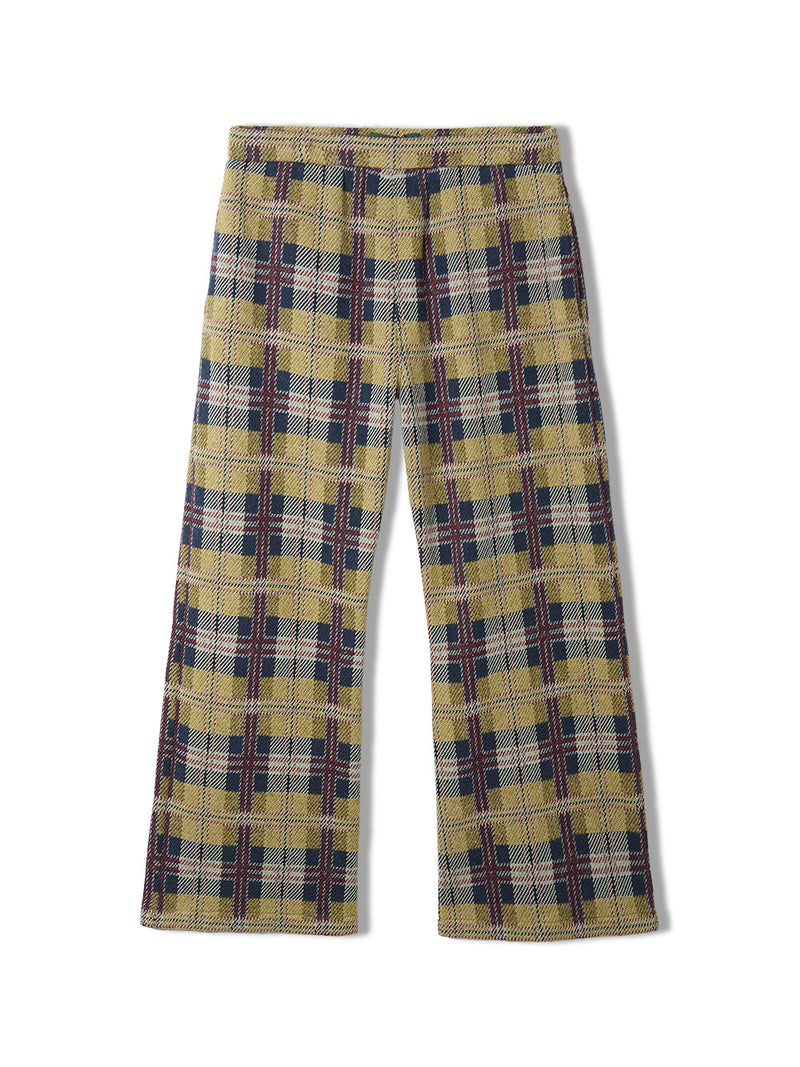 Knitted Check Pants