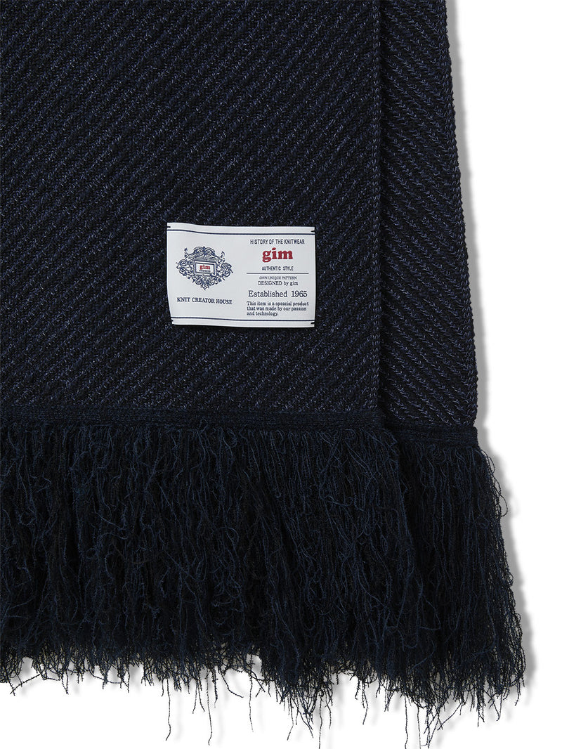 Rigid Denim Knit Scarf