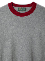 Color Blocked Cashmere Crew Neck