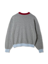 Color Blocked Cashmere Crew Neck