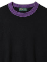 Color Blocked Cashmere Crew Neck