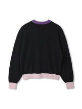 Color Blocked Cashmere Crew Neck