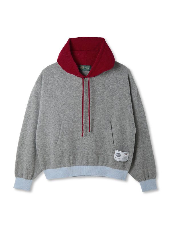 Color Blocked Cashmere Hoodie