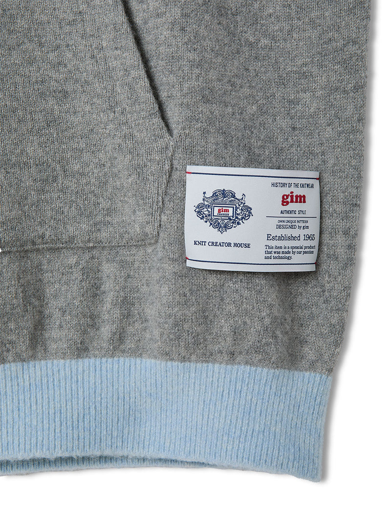 Color Blocked Cashmere Hoodie