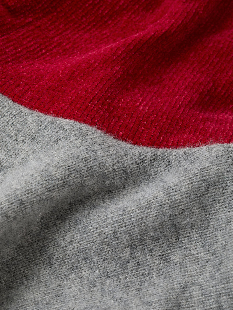 Color Blocked Cashmere Hoodie