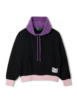 Color Blocked Cashmere Hoodie