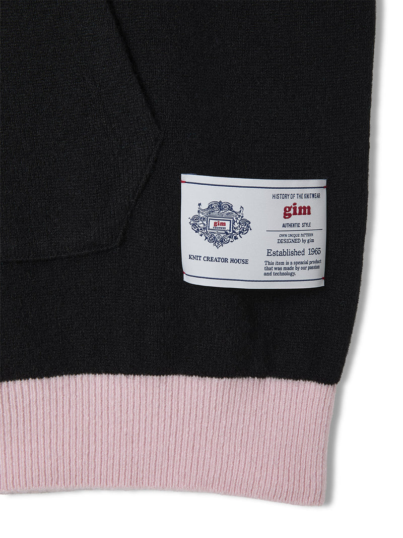 Color Blocked Cashmere Hoodie