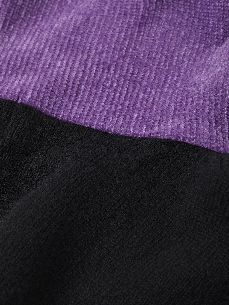 Color Blocked Cashmere Hoodie