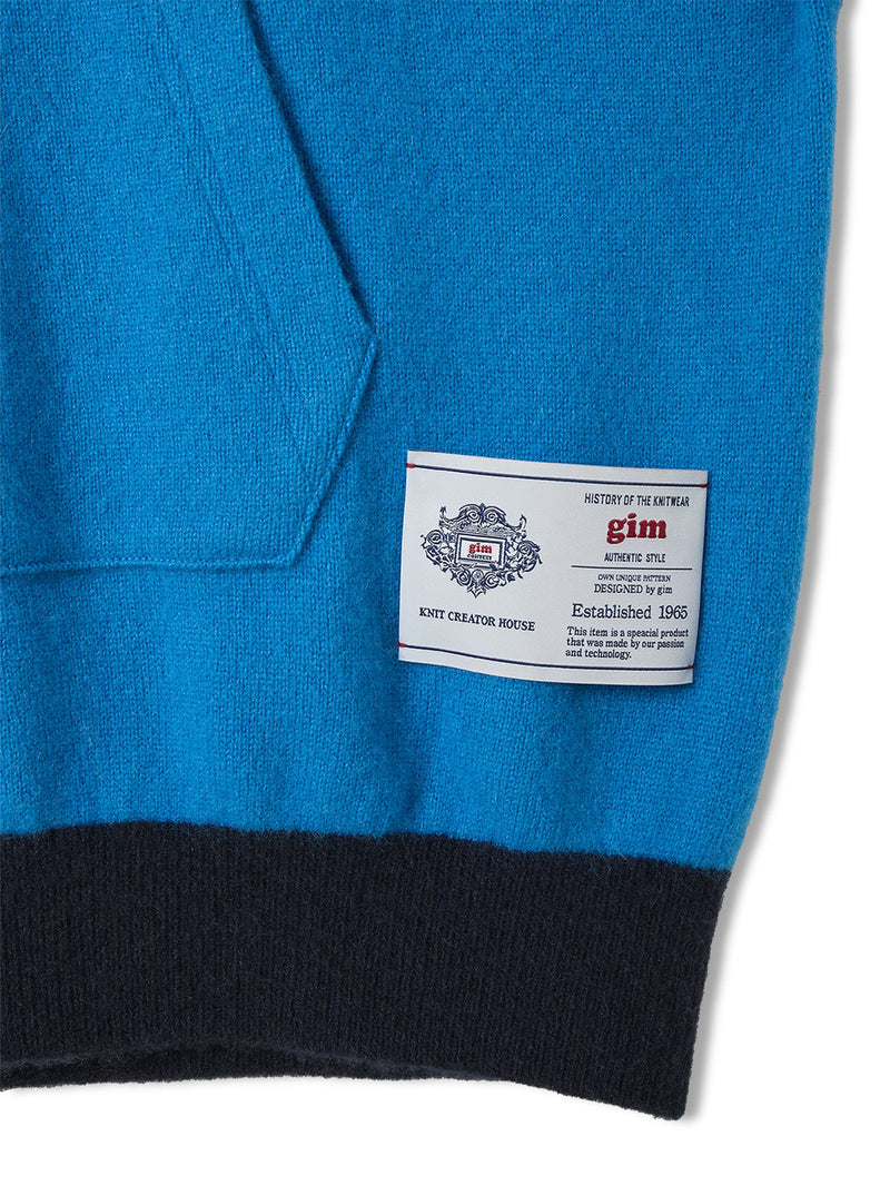 Color Blocked Cashmere Hoodie