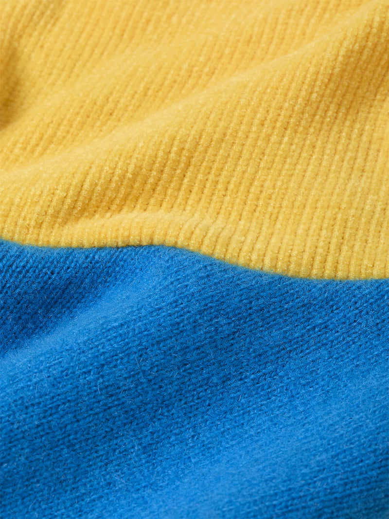 Color Blocked Cashmere Hoodie